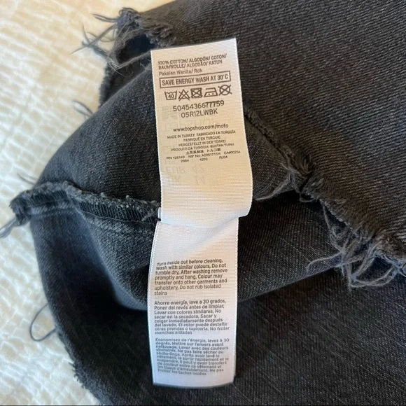 Topshop Moto Black Denim Skirt - Picture 14 of 14